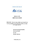 Phân tích mối quan hệ biện chứng giữa vật chất và ýthức trong phép biện chứng duy vật. Vận dụng nội dung này vào quátrình học tập của bản thân - Tài liệu tham khảo | Đại học Hoa Sen