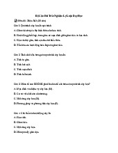 Đề Thi Trắc Nghiệm Môn Lý luận dạy học | Đại học Sư phạm Hà Nội 2