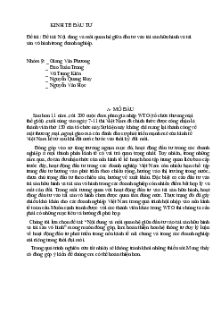 Nội dung và mối quan hệ giữa đầu tư vào tài sản hữu hình và tài sản vô hình trong doanh nghiệp | Kinh tế đầu tư | NEU
