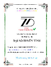 Giải đề cuối kỳ môn Đại số tuyến tính  | Trường Đại học Kinh Tế Quốc Dân