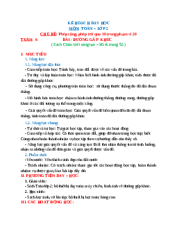 Giáo án Toán 2 sách Chân trời sáng tạo  | Tuần 6 | Tiết 3