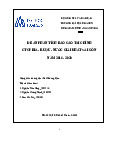 Đề án Phân tích báo cáo tài chính CTCP bia - rượu - giải khát sài gòn năm 2016 - 2010 - Auditing (AA123) | Đại học Hoa Sen