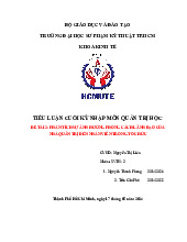 Phân tích sự ảnh hưởng phong cách lãnh đạo của nhà quản trị đến nhân viên trong tổ chức | Tiểu luận Môn Nhập môn quản trị học - Đại học Sư phạm Kỹ thuật Thành phố Hồ Chí Minh
