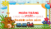 Giáo án điện tử Tiếng việt 1 bài 3 Chân trời sáng tạo: Học vấn: am, ăm, âm