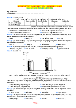 Đề thi thử THPT Quốc gia năm 2023 môn Địa Lí bám sát đề minh họa - Đề 3 (có đáp án)