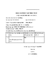 BÁO CÁO THỰC TẬP THEO TUẦN công nghệ thông tin | Đại học Kinh tế Kỹ thuật Công nghiệp