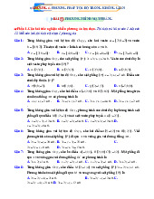 Bài tập phương trình mặt phẳng | Ôn tập kiến thức toán 12