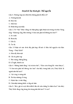 Soạn bài Tự đánh giá: Thề nguyền | Văn 11 Cánh diều