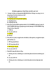 Đề Kiểm Tra Giữa Kỳ Học Kỳ 1 | Tài chính quốc tế | Trường Học Viện nông nghiệp Việt Nam