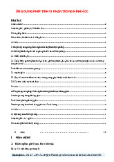 Chương 1: Ứng dụng phép tính vi phân trong hình học - Giải tích II (MI1120) | Trường Đại học Bách khoa Hà Nội
