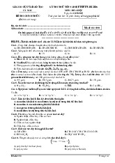Đề thi thử tốt nghiệp THPT 2025 môn Hóa Sở GD&ĐT Cà Mau
