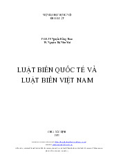 Giáo trình Luật biển quốc tế và luật biển Viêt Nam | Viện Đại học Mở Hà Nội