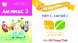 Giáo án điện tử Âm nhạc 3 Tiết 11 Kết nối tri thức: Vui đến trường - Nghe nhạc: Đi học