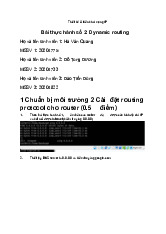 Triển Khai Dynamic Routing & OSPF | Môn Thiết kế và triển khai mạng IP - Đại học Bách Khoa Hà Nội