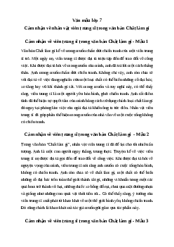 Đoạn văn cảm nhận về viên trung sĩ trong văn bản Chất làm gỉ | Văn mẫu lớp 7 Cánh diều