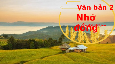 Văn bản: Nhớ đồng | Bài 1: Những gương mặt thân yêu | Bài giảng PowerPoint Ngữ Văn 8 | Chân trời sáng tạo