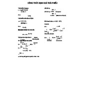 CÔNG THỨC ĐỊNH GIÁ TRÁI PHIẾU TRONG TÀI CHÍNH: HƯỚNG DẪN CHI TIẾT