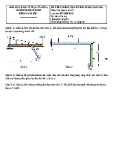 Đề thi cuối kỳ học kỳ 1 năm học 2023-2024 | Môn Soil Mechanics - Đại học Sư phạm Kỹ thuật Thành phố Hồ Chí Minh