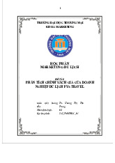 Phân Tích Chính Sách Giá Du Lịch PYS Travel | Bài thảo luận marketing du lịch