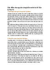 Đặc điểm chung của vùng biển nước ta là? Địa lý lớp 12