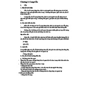 Chương 2 - Cung và Cầu trong Kinh Tế Vi Mô