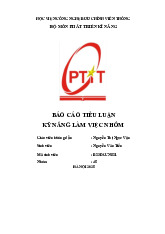 Báo cáo tiểu luận môn Kỹ năng làm việc nhóm | Học viện Công Nghệ Bưu Chính Viễn Thông