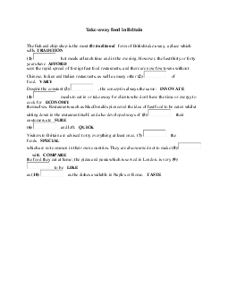 Word formation tests with key