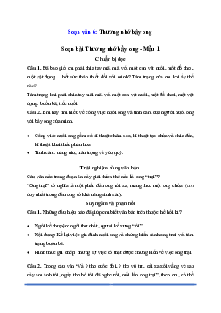 Soạn bài Thương nhớ bầy ong - Chân trời sáng tạo 6