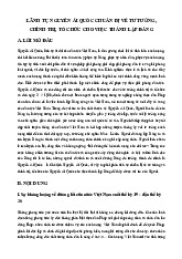 Lãnh tụ Nguyễn Ái Quốc chuẩn bị về tư tưởng, chính trị, tổ chức cho việc thành lập Đảng | Trường Đại học Y Dược , Đại học Quốc gia Hà Nội