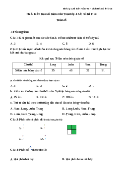 Bài tập cuối tuần Toán lớp 4 Kết nối tri thức - Tuần 25 (Nâng cao)