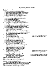 Transformation of tenses - Tiếng Anh | Trường Đại học Khoa học Tự nhiên, Đại học Quốc gia Thành phố Hồ Chí Minh