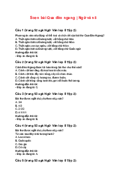 Soạn bài Qua đèo ngang | Ngữ văn 8 Bài 7: Thơ đường luật sách Cánh Diều