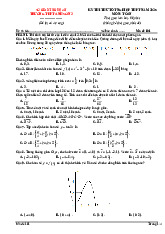 Đề thi thử tốt nghiệp THPT 2025 môn Toán trường THPT Anh Sơn 3, Nghệ An