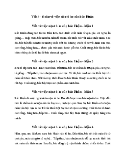 Tập làm văn lớp 2: Viết 4 - 5 câu về việc nặn tò he của bác Huấn (10 mẫu)| Chân trời sáng tạo