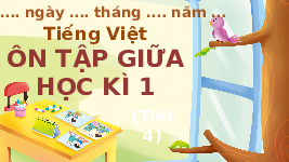 Giáo án điện tử Tiếng Việt 4 Chân trời sáng tạo: Ôn tập giữa học kì I