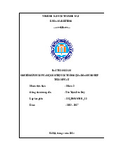 Nghiên cứu học phần quản trị học thông qua Công ty cổ phần Bao Bì Công Nghệ Thuận Phát | Bài thảo luận quản trị học