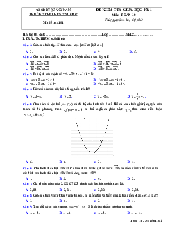 Đề thi giữa HK1 Toán 10 năm 2020 – 2021 trường THPT Hùng Vương – Quảng Nam