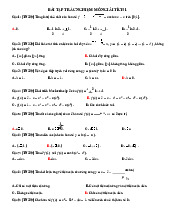 Bài Tập Trắc Nghiệm Môn Giải tích 1, 2 | Đại học Sư phạm Kỹ thuật Thành phố Hồ Chí Minh