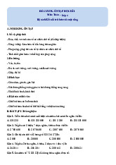 Đề cương ôn tập HK1 toán 4 kết nối tri thức