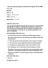 Bản mô tả công việc công nhân - nhân viên bán hàng môn Quản trị nhân lực  | Học viện Nông nghiệp Việt Nam