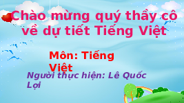 Giáo án điện tử Tiếng việt 2 Bài 20 Cánh diều: Gắn bó với con người