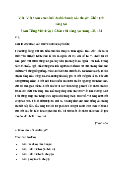 Soạn bài Viết: Viết đoạn văn nêu lí do thích một câu chuyện - Tiếng Việt 4 Chân trời sáng tạo