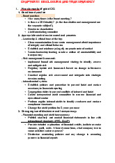 Chapter 4: Disclosure and Transparency in Corporate Governance môn Principles of Management | Trường Đại học Quốc tế, Đại học Quốc gia Thành phố Hồ Chí Minh