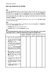Bài tập Chương 3 Kiểm soát nội bộ - Kiểm toán | Đại học Kinh tế kỹ thuật công nghiệp