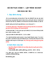 Đề cương môn lập trình mạng máy tính- Trường Đại học bách khoa - Đại học đà nẵng.
