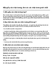 Mẫu giấy xác nhận lương, đơn xin xác nhận lương mới nhất