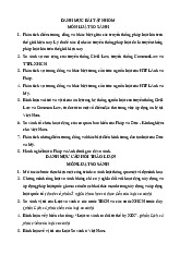 Bài tập nhóm và câu hỏi thảo luận môn Luật so sánh | Trường Đại học Luật Hà Nội