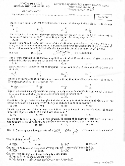 Đề kiểm tra Đại số và Giải tích 11 chương 2 trường THPT Hai Bài Trưng – TT. Huế
