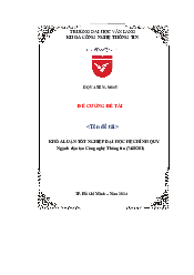 Một số mẫu tiểu luận năm 2023 môn Công nghệ thông tin | Đại học Văn Lang