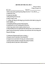 Đề kiểm tra kết thúc học phần Kinh Tế Vĩ Mô | Trường Đại học Phenika